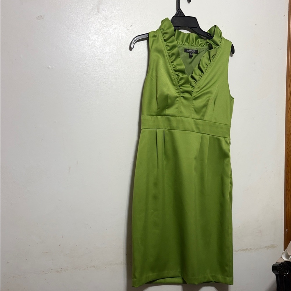 Signature Vibrant Green Mini Dress